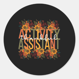 Sticker Rond Activité Action de grâces incessante