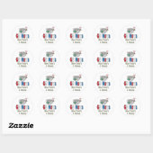 Sticker Rond Actualités en Go (Feuille)
