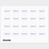 Sticker Rond Acupuncture - Ouvrir le chi (Feuille)