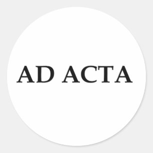 Sticker Rond Ad acta