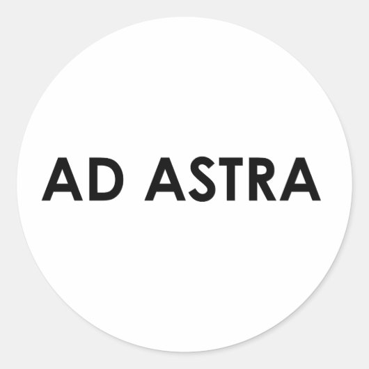 Sticker Rond Ad astra (Devant)