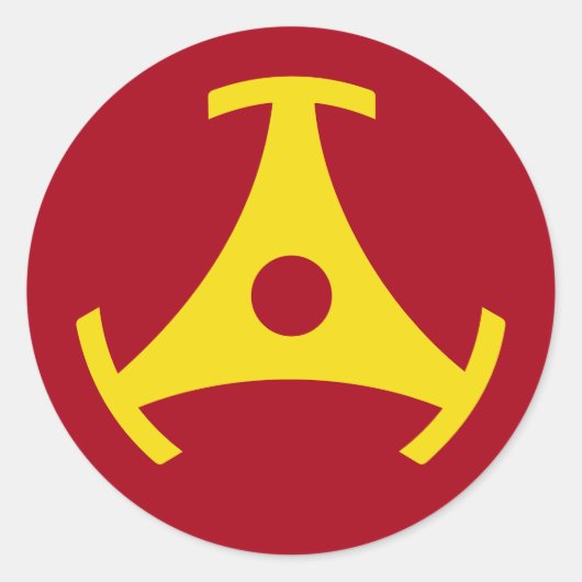 Sticker Rond Adaptateur d'enregistrement vinyle de 45 tr/min (Devant)