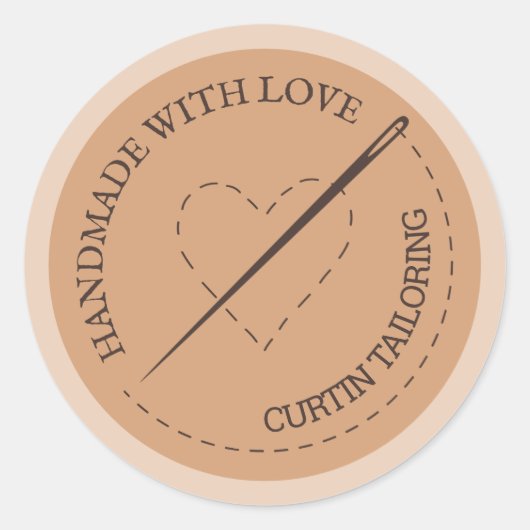 Sticker Rond Adaptation des entreprises (Devant)