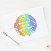 Sticker Rond Addicé À Mon Redressement - NA (Enveloppe)