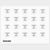 Sticker Rond Addict aux écrevisses (Feuille)