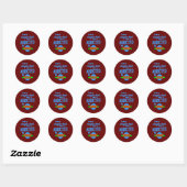 Sticker Rond addicted to Cool Math Games  (Feuille)
