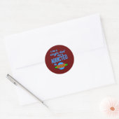 Sticker Rond addicted to Cool Math Games  (Enveloppe)