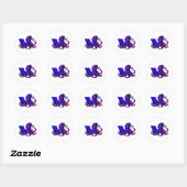 Sticker Rond Addiction Internet (Feuille)