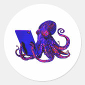 Sticker Rond Addiction Internet (Devant)