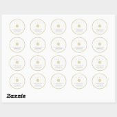 Sticker Rond Address de SnowflakeJoy (Feuille)
