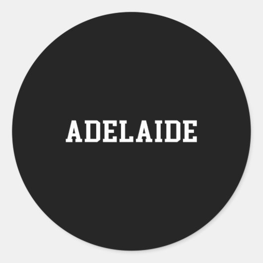 Sticker Rond Adelaide  (Devant)