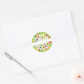 Sticker Rond Adesivo "Alimentação Saudável" para personalizar (Enveloppe)