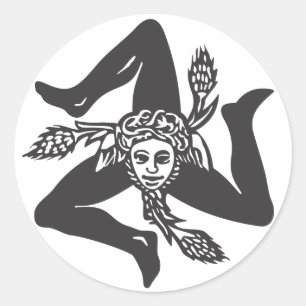 Sticker Rond Adesivo Circolare TRINACRIE