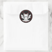 Sticker Rond Adesivo Cute Demon Cat (Sac)