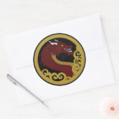Sticker Rond adesivo de dragão (Enveloppe)