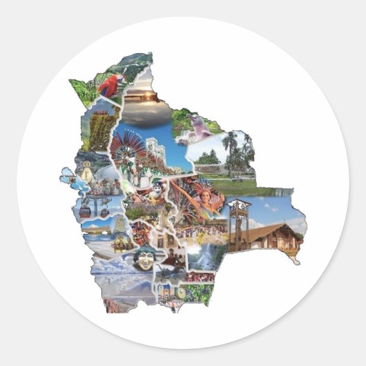 Sticker Rond Adesivo recuerdo de Bolivia (Devant)