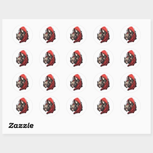 Sticker Rond adesivos bruxas (Feuille)