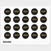 Sticker Rond Adhd Autism Asd Embrasser la Neurodiversité (Feuille)