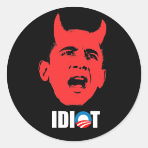 Sticker Rond Adhésif pour pare-chocs d'Anti-Obama - OBAMA EST