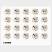 Sticker Rond Adieu_ (Feuille)