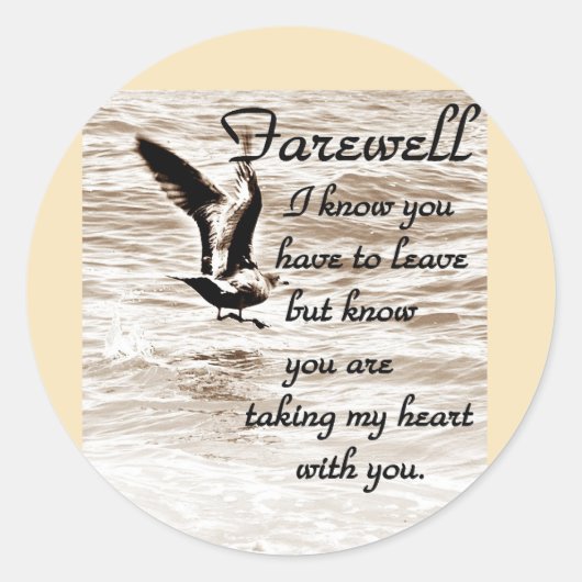 Sticker Rond Adieu_ (Devant)
