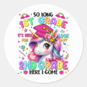 Sticker Rond Adieu CE1 CE2 Me voilà (Devant)