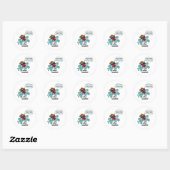 Sticker Rond Adios Amoebas (Feuille)