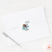 Sticker Rond Adios Amoebas (Enveloppe)