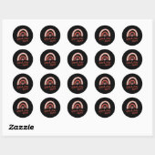 Sticker Rond Admin School Aide Squad Funny Ck To School Teacher (Feuille)
