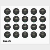 Sticker Rond Administrateur Administrateur IT Sysadmin Informat (Feuille)