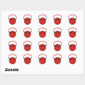 Sticker Rond administrateur de système sysAdmin (Feuille)