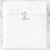 Sticker Rond Adopté~Rouge (Sac)