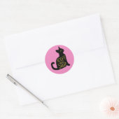 Sticker Rond Adopter Ne pas acheter Secourt de chat Feral (Enveloppe)