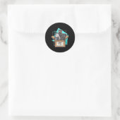 Sticker Rond Adopter Un Cat Raccoon Opossum Skunk Trash Pandas  (Sac)
