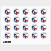 Sticker Rond Adoptez, Foster, Secourez des chats et des chiens  (Feuille)