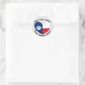 Sticker Rond Adoptez, Foster, Secourez des chats et des chiens  (Sac)