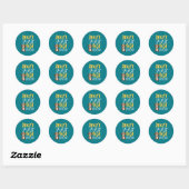 Sticker Rond Adoptez votre meilleur ami Abri Abri Animaux Amour (Feuille)