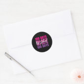 Sticker Rond Adorable 100 Jours D'École Rétro Gradient 100e D (Enveloppe)