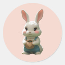 adorable conejo jardinero