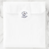 Sticker Rond Adorable Parcours d'astronaute (Sac)