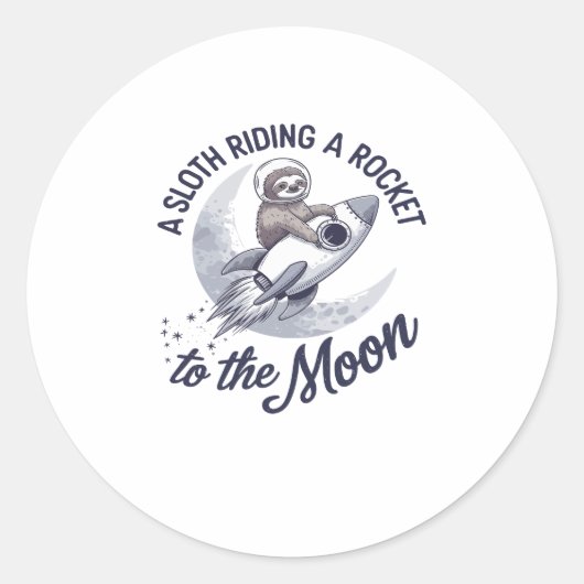 Sticker Rond Adorable Parcours d'astronaute (Devant)