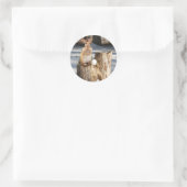 Sticker Rond Adorable "Reindeer" Chipmunk (Sac)