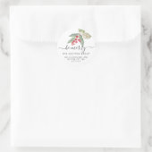 Sticker Rond Adresse Chic Holly Berry (Sac)