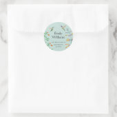 Sticker Rond Adresse de retour Colibri (Sac)