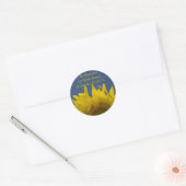 Sticker Rond Adresse de retour de Sunflower Rising (Enveloppe)