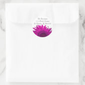 Sticker Rond Adresse de retour de Sunflower rose (Sac)