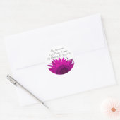 Sticker Rond Adresse de retour de Sunflower rose (Enveloppe)