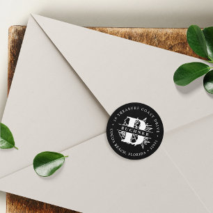 Sticker Rond Adresse de retour du jardin secret