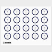 Sticker Rond Adresse de retour ReGalaxy Space (Feuille)