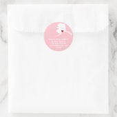 Sticker Rond Adresse Red Heart Alaska (Sac)